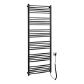 Sapho - Električni sušač ručnika METRO-E 800W 162x60 cm mat crne boje