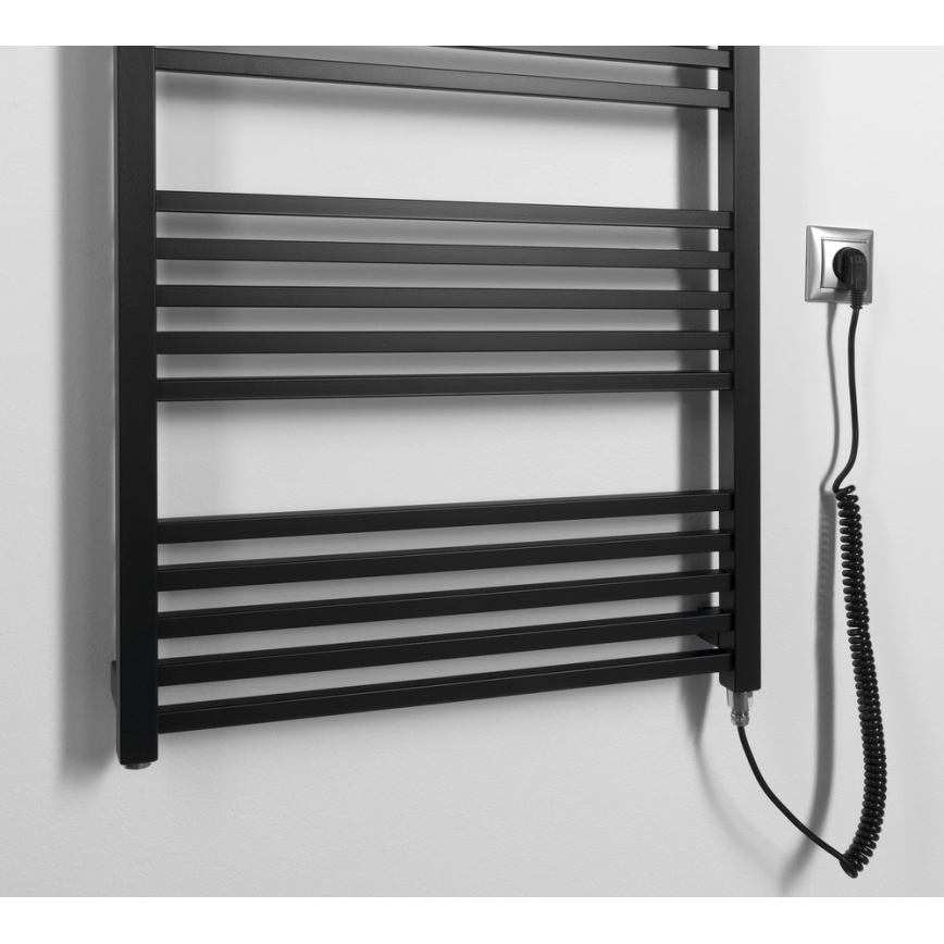 Sapho - Električni sušač ručnika METRO-E 800W 162x60 cm mat crne boje
