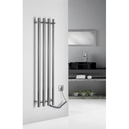Sapho - Električni sušač ručnika PAPINADO 85W 120x26 cm sjajni krom desni