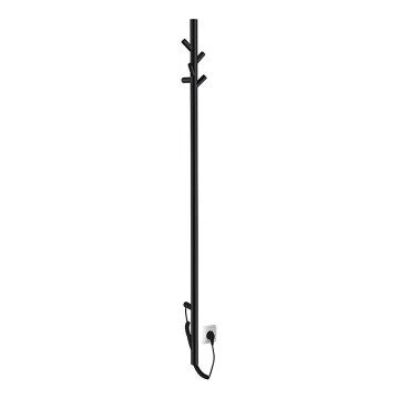 Sapho - Električni sušač ručnika PASADOR 30W 150x15 cm mat crna