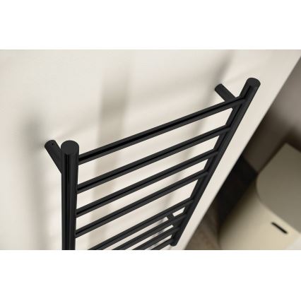 Sapho - Električni sušač ručnika REDONDO 130Wn116x63 cm mat crne boje