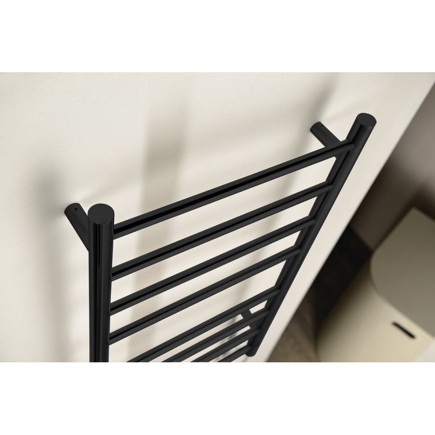 Sapho - Električni sušač ručnika REDONDO 130Wn116x63 cm mat crne boje