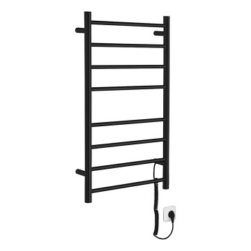 Sapho - Električni sušač ručnika REDONDO 75W/230V 50x90 cm mat crne boje