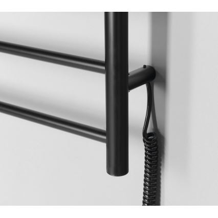 Sapho - Električni sušač ručnika REDONDO 75W/230V 50x90 cm mat crne boje