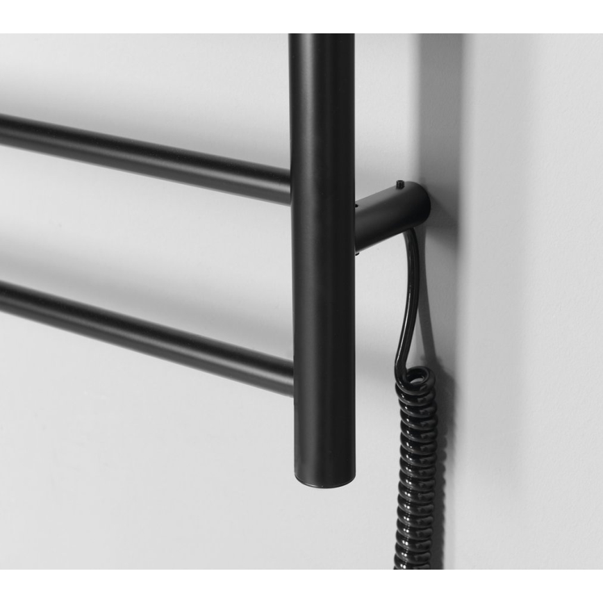 Sapho - Električni sušač ručnika REDONDO 75W/230V 50x90 cm mat crne boje