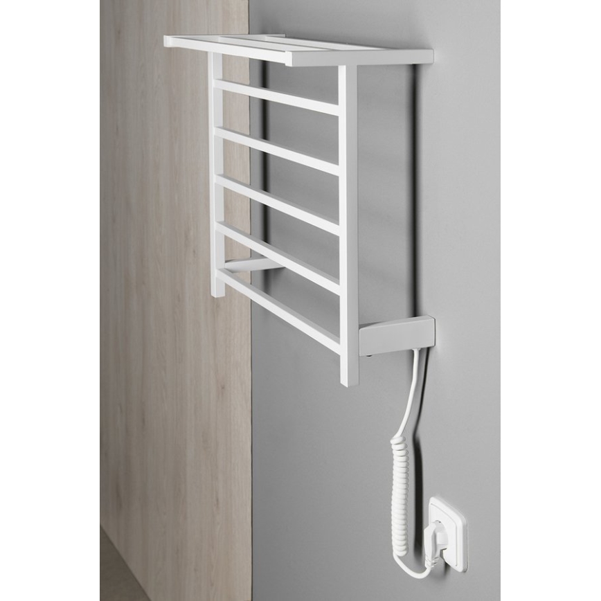 Sapho - Električni sušač za ručnike ELZOR 60 W, 47 x 50 cm, mat bijele boje