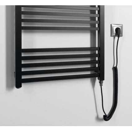 Sapho - Električni sušač za ručnike METRO-E 500W 134x50 cm mat crne boje