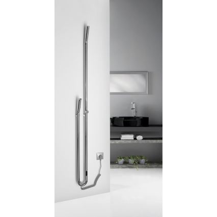 Sapho - Električni sušilac za ručnike s tajmerom DUOPASSO 45W 170x12 cm sjajni krom