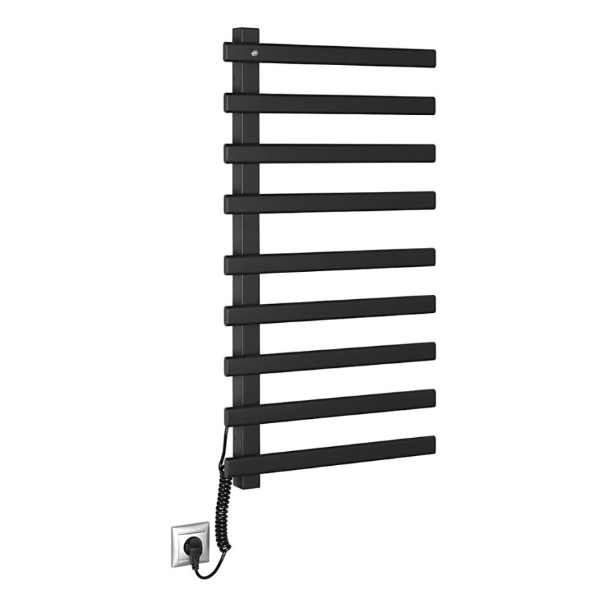 Sapho - Električno sušilo za ručnike ELCOR 128W/230V 92 cm mat crna lijeva