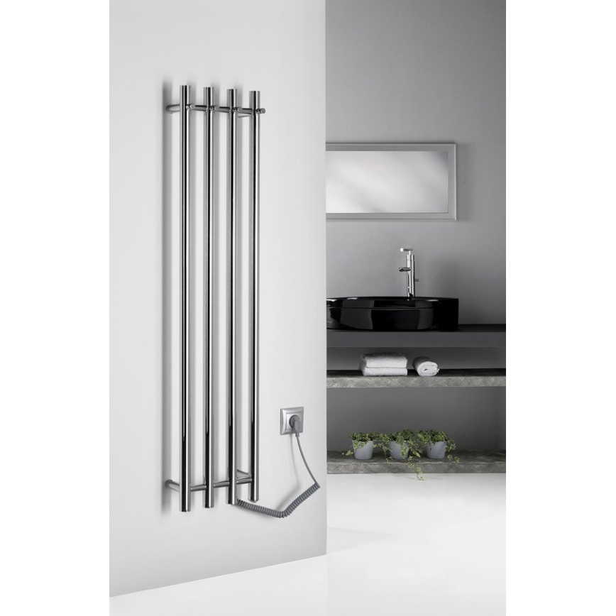 Sapho - Električno sušilo za ručnike PAPINADO 85W/230V 120 cm sjajni krom desna