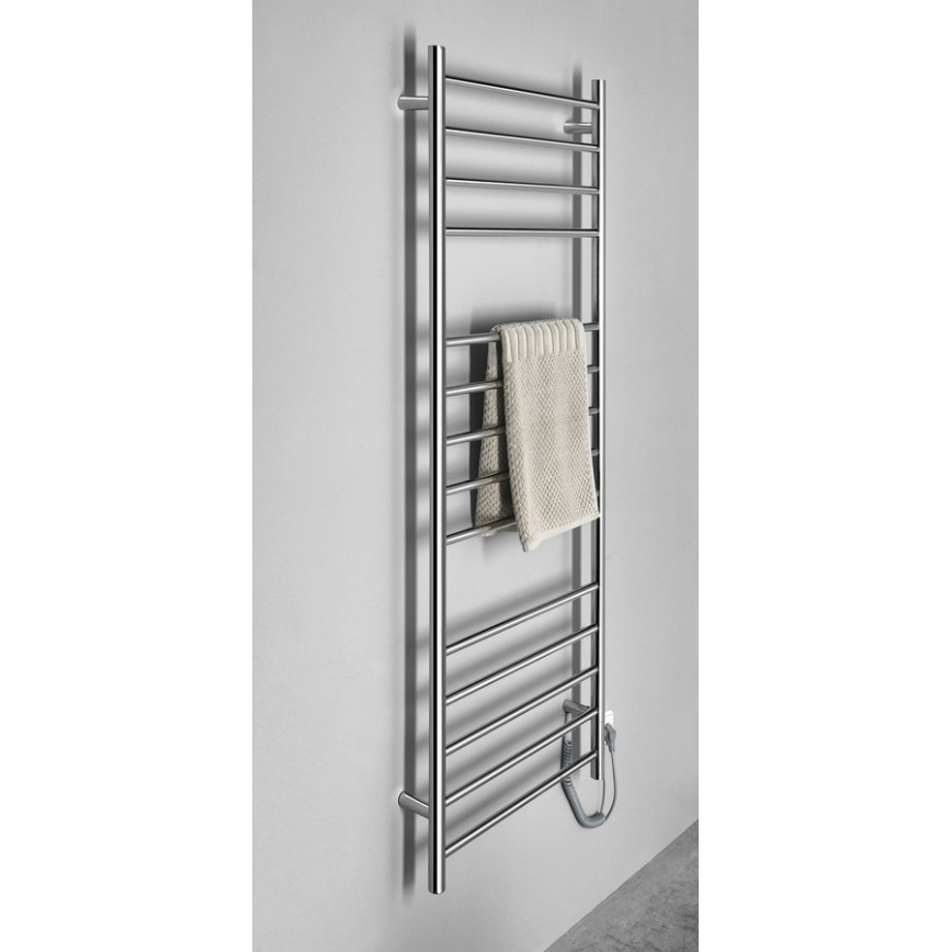 Sapho - Električno sušilo za ručnike REDONDO 130W/230V 150 cm sjajni krom desna okrugli