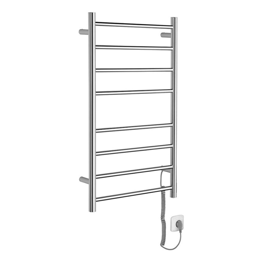 Sapho - Električno sušilo za ručnike REDONDO 75W/230V 90 cm sjajni krom desna okrugli