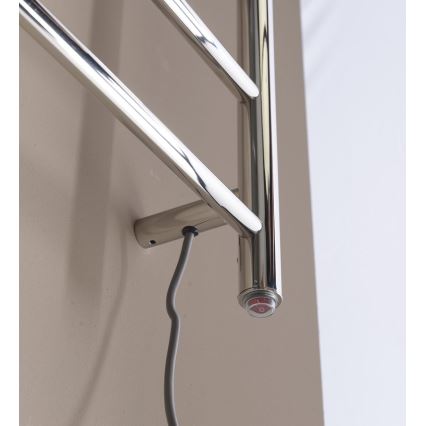 Sapho - Električno sušilo za ručnike REDONDO 75W/230V 90 cm sjajni krom desna okrugli