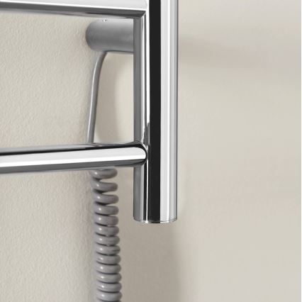 Sapho - Električno sušilo za ručnike REDONDO 75W/230V 90 cm sjajni krom desna okrugli