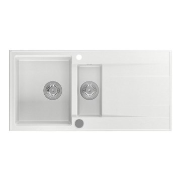 Sapho - Kuhinjski sudoper 100x50 cm granit/bijela