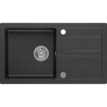 Sapho - Kuhinjski sudoper 77x44 cm granit/crna