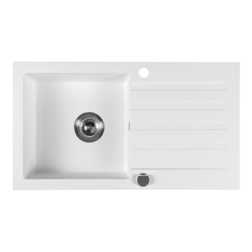 Sapho - Kuhinjski sudoper 78x44 cm granit/bijela