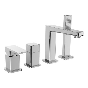 Sapho - Kupaonska miješalica za kadu TURSI, za 4 otvora, sjajni krom