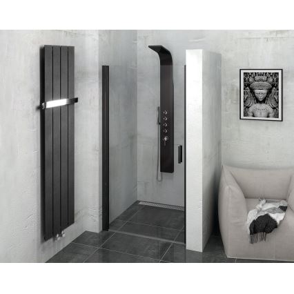 Sapho - Kupaonski radijator COLONNA 180x29 cm crni