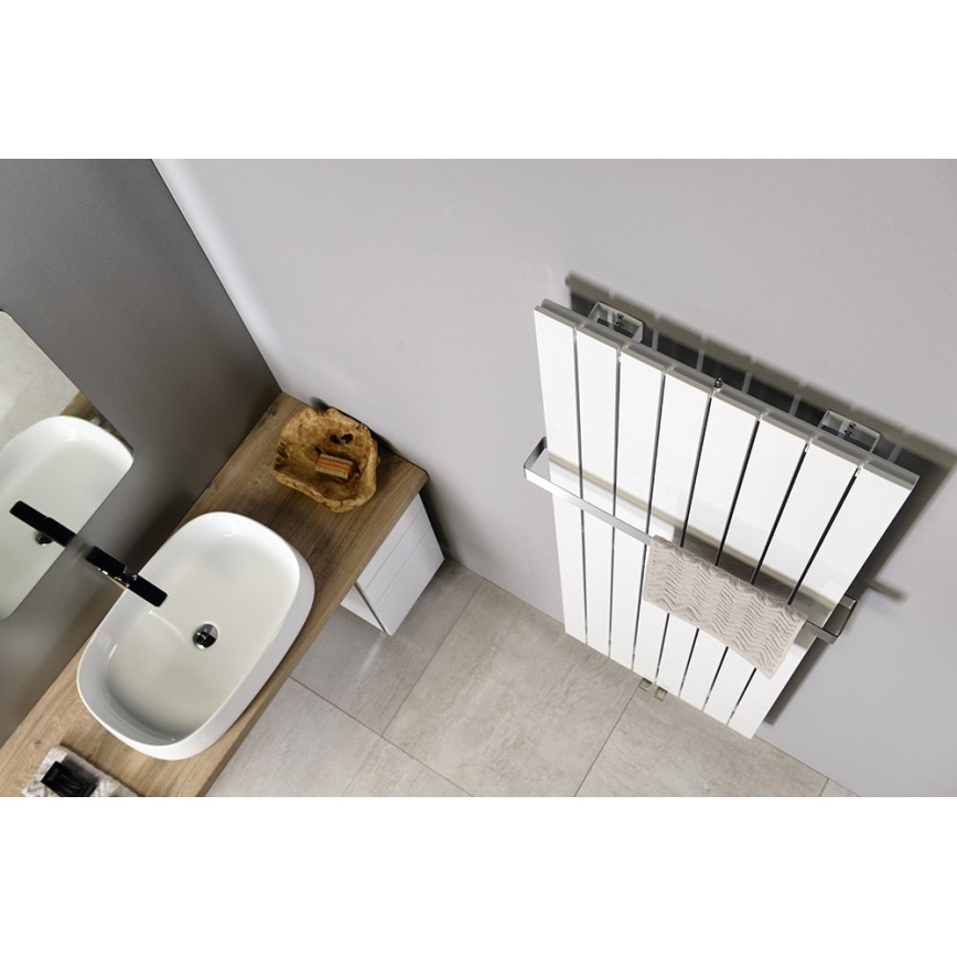 Sapho - Kupaonski radijator COLONNA 910W/230V 45x180 cm bijela