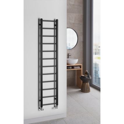 Sapho - Kupaonski radijator DINA 138x30 cm mat crni