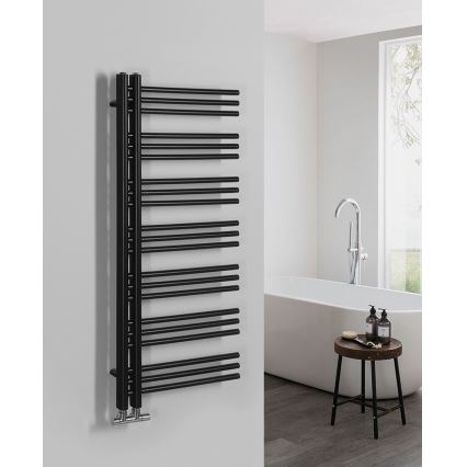 Sapho - Kupaonski radijator DORLION 400W 50x120x50 cm, mat crne boje