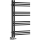 Sapho - Kupaonski radijator DORLION 90x50 cm mat crne boje