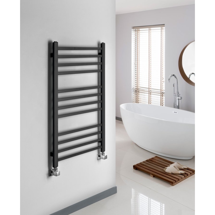Sapho - Kupaonski radijator METRO 89x45 cm mat crne boje