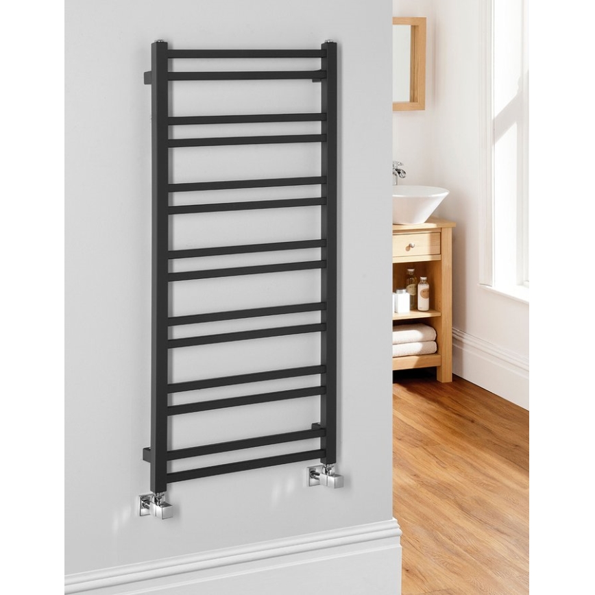Sapho - Kupaonski radijator METRO DOS 110x50 cm mat crne boje