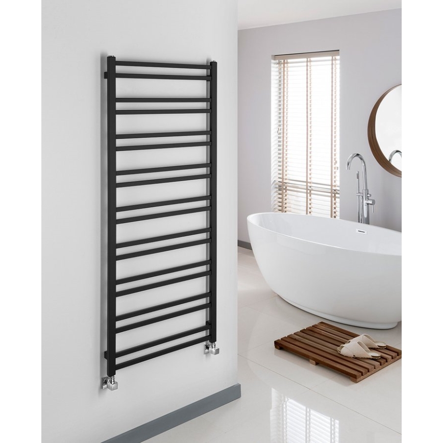 Sapho - Kupaonski radijator METRO DOS 143x55 cm mat crne boje
