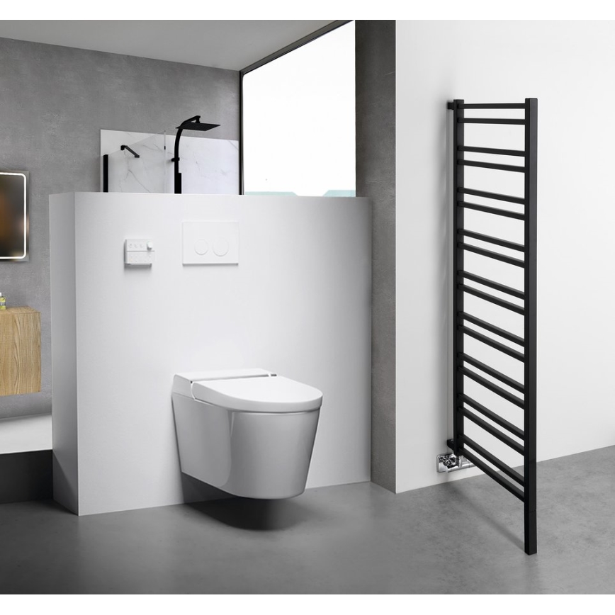 Sapho - Kupaonski radijator METRO SPACE 525W 55x143 cm mat crne boje