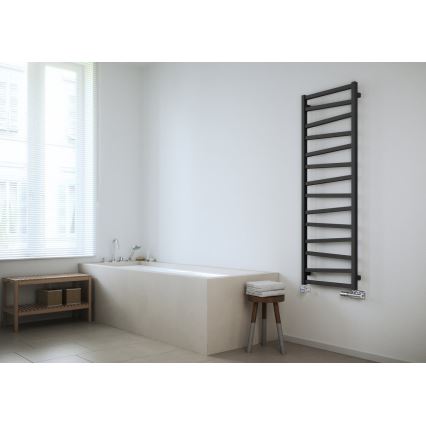 Sapho - Kupaonski radijator ZIG 406W/230V 50x110 cm antracit