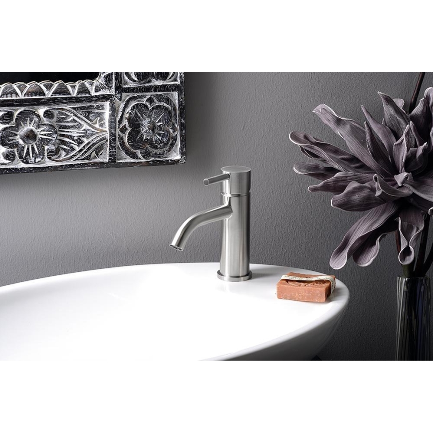 Sapho - Miješalica za umivaonik MINIMAL 15,8 cm nehrđajući čelik