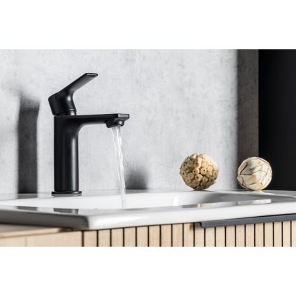Sapho - Miješalica za umivaonik PAX 16,5 cm mat crna