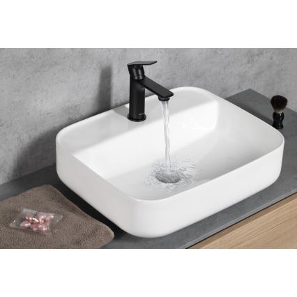 Sapho - Miješalica za umivaonik PAX 16,5 cm mat crna