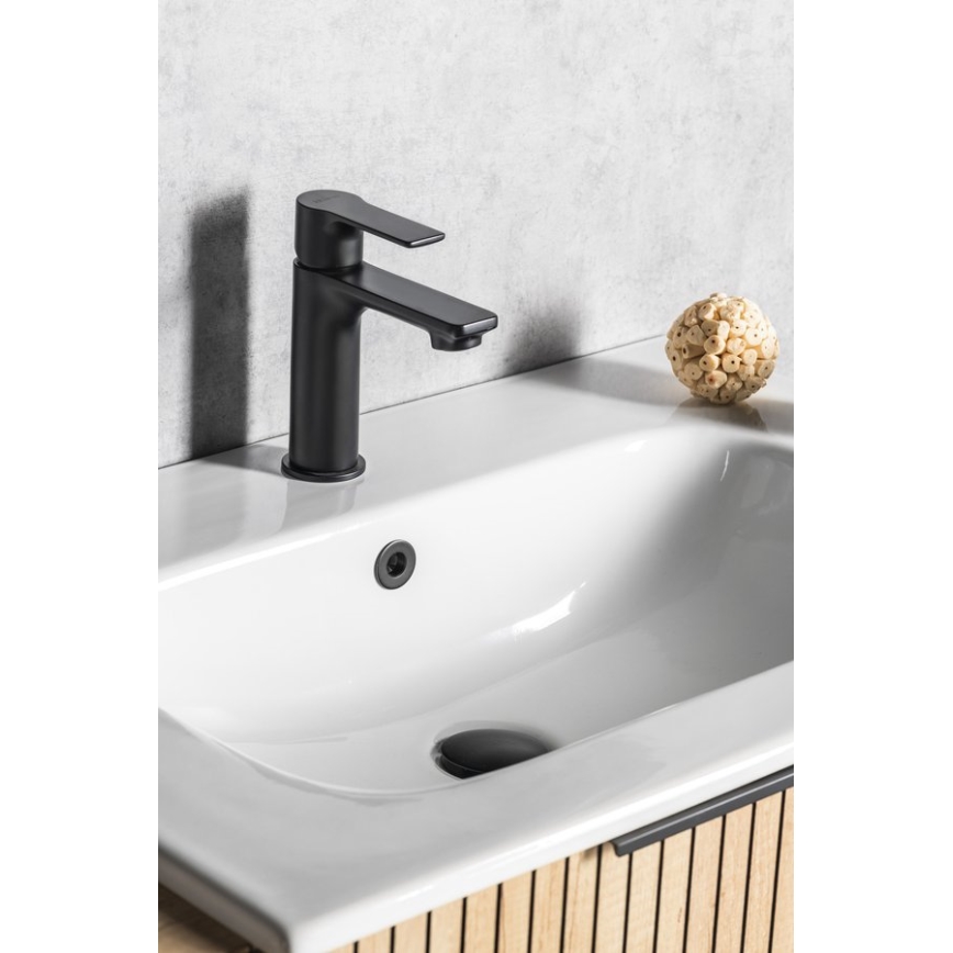 Sapho - Miješalica za umivaonik PAX 16,5 cm mat crna