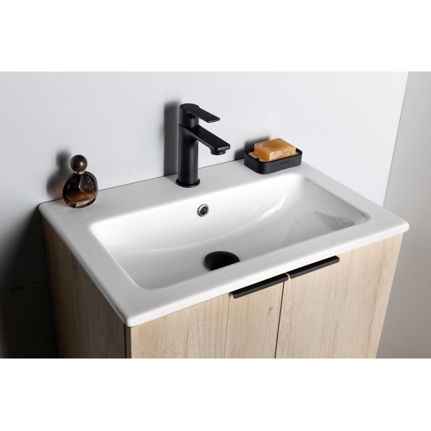Sapho - Miješalica za umivaonik PAX 16,5 cm mat crna