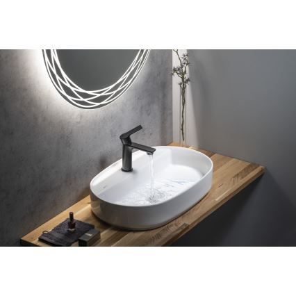 Sapho - Miješalica za umivaonik PAX 16,5 cm mat crna