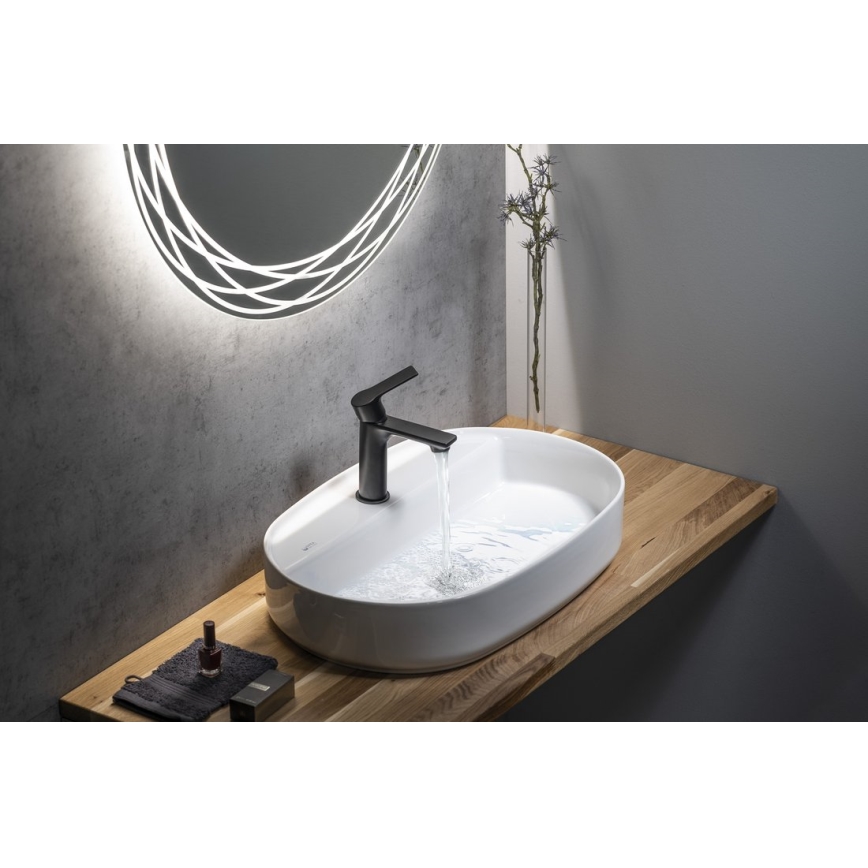 Sapho - Miješalica za umivaonik PAX 16,5 cm mat crna