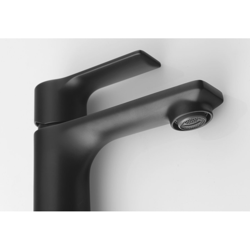 Sapho - Miješalica za umivaonik PAX 16,5 cm mat crna