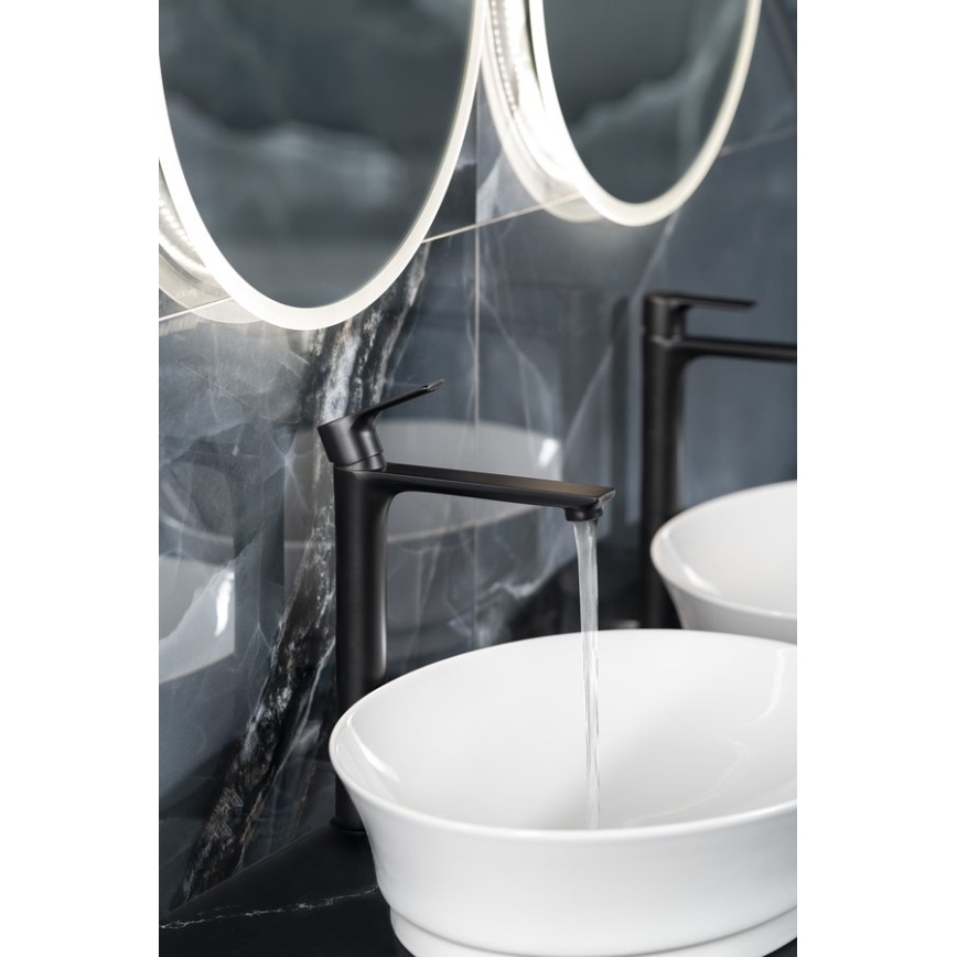 Sapho - Miješalica za umivaonik PAX 31,5 cm mat crna