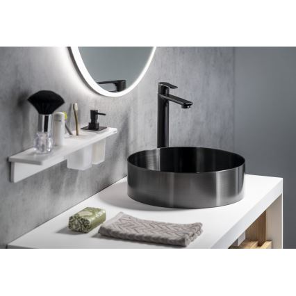 Sapho - Miješalica za umivaonik PAX 31,5 cm mat crna