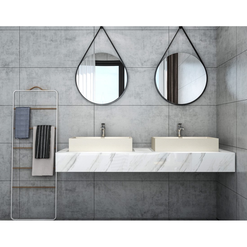 Sapho - Nadgradni umivaonik 58x36 cm beton/bež