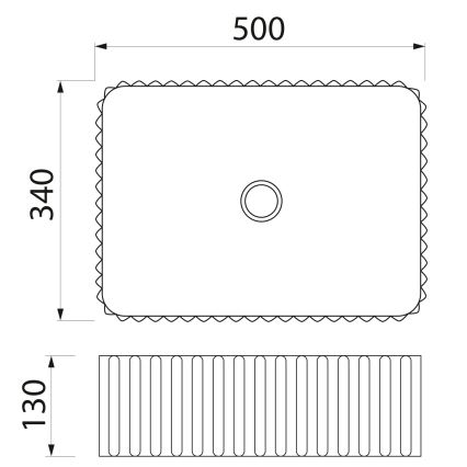 Sapho - Nadgradni umivaonik PICOBELLO 50x34 cm keramika/bijela