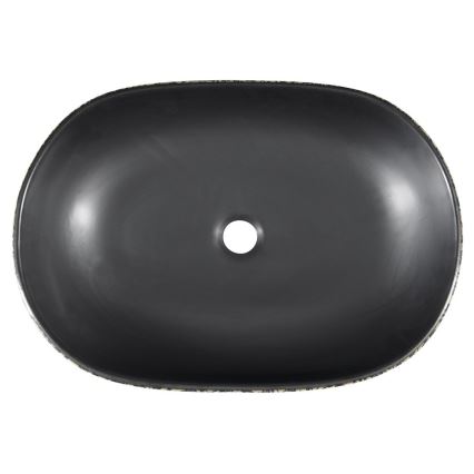 Sapho - Nadgradni umivaonik PRIORI 60x40 cm keramika/crna/plava