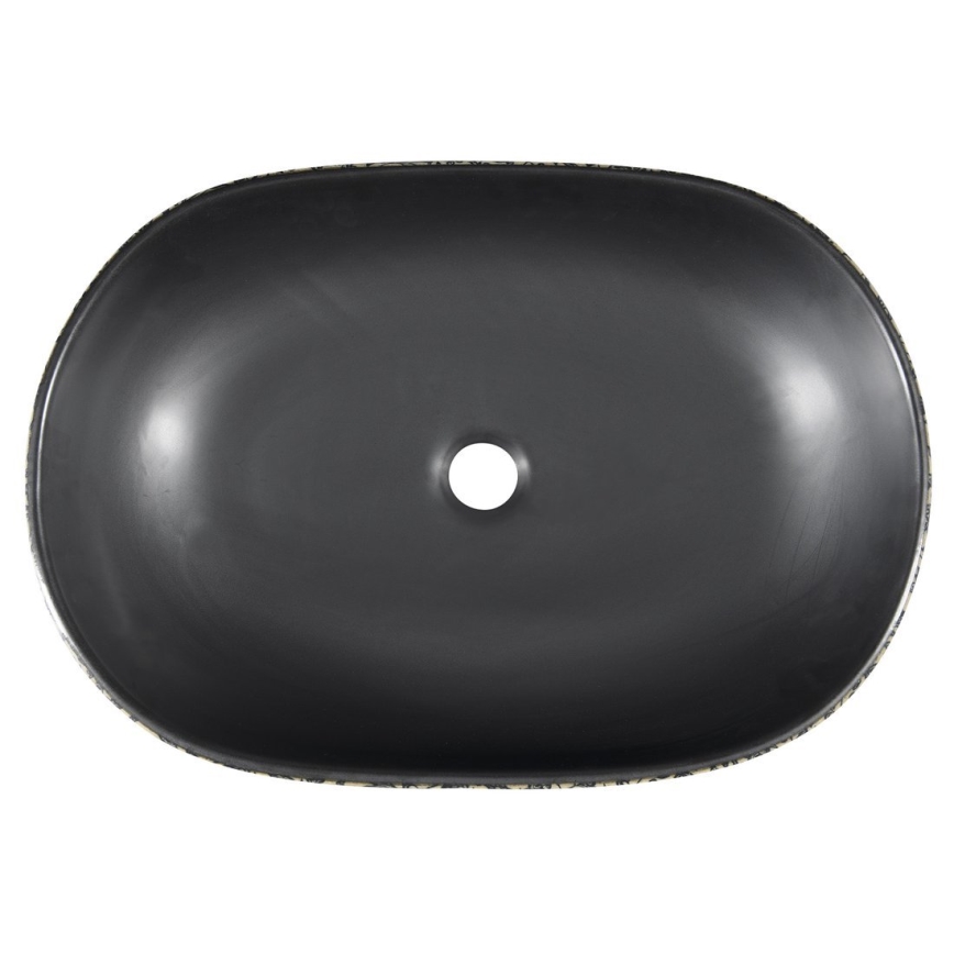 Sapho - Nadgradni umivaonik PRIORI 60x40 cm keramika/crna/plava