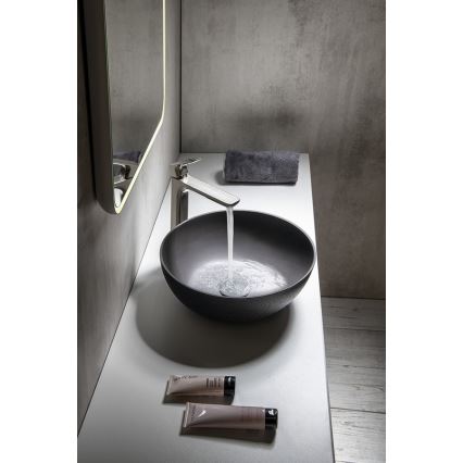 Sapho - Nadpultni umivaonik FORMIGO Ø 39 cm beton/antracit