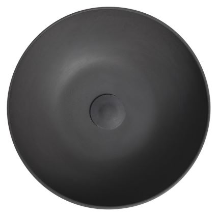 Sapho - Nadpultni umivaonik FORMIGO Ø 39 cm beton/antracit