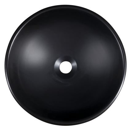 Sapho - Nadpultni umivaonik PRIORI, promjer 41 cm, crni/bijeli