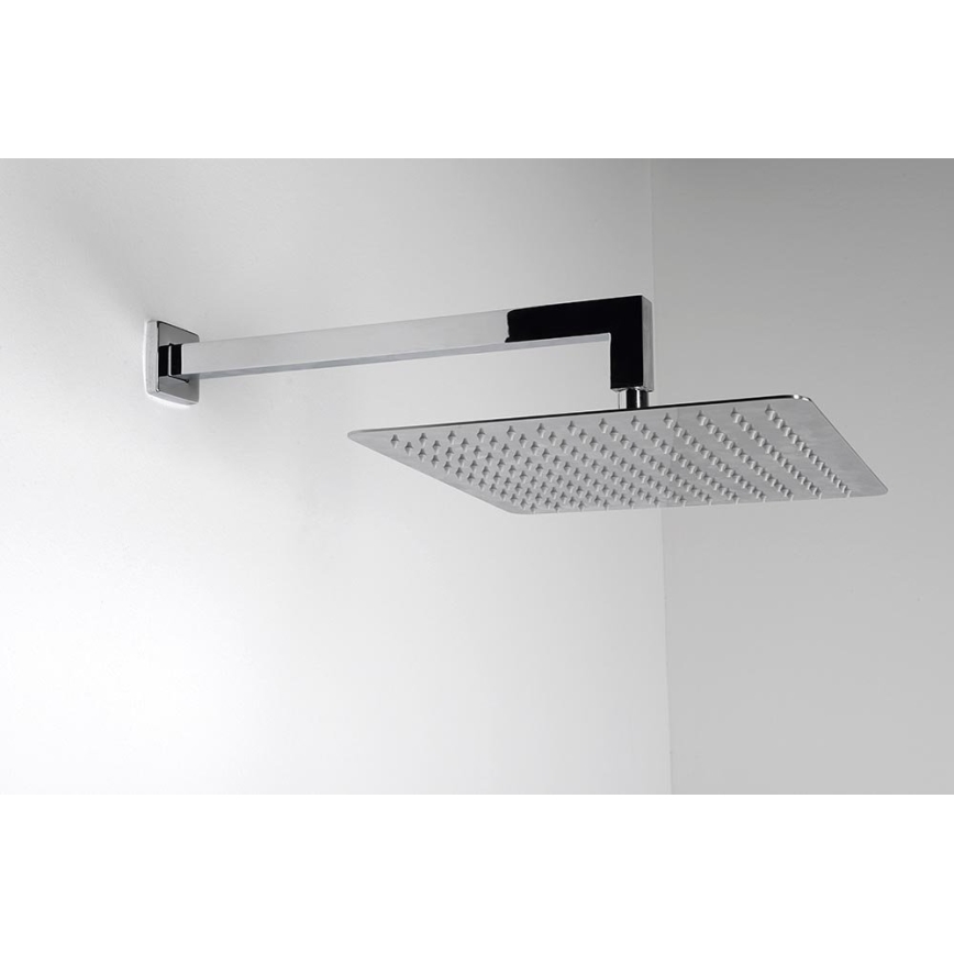 Sapho - Nosač za tuš ružu pravokutni 40 cm sjajni krom